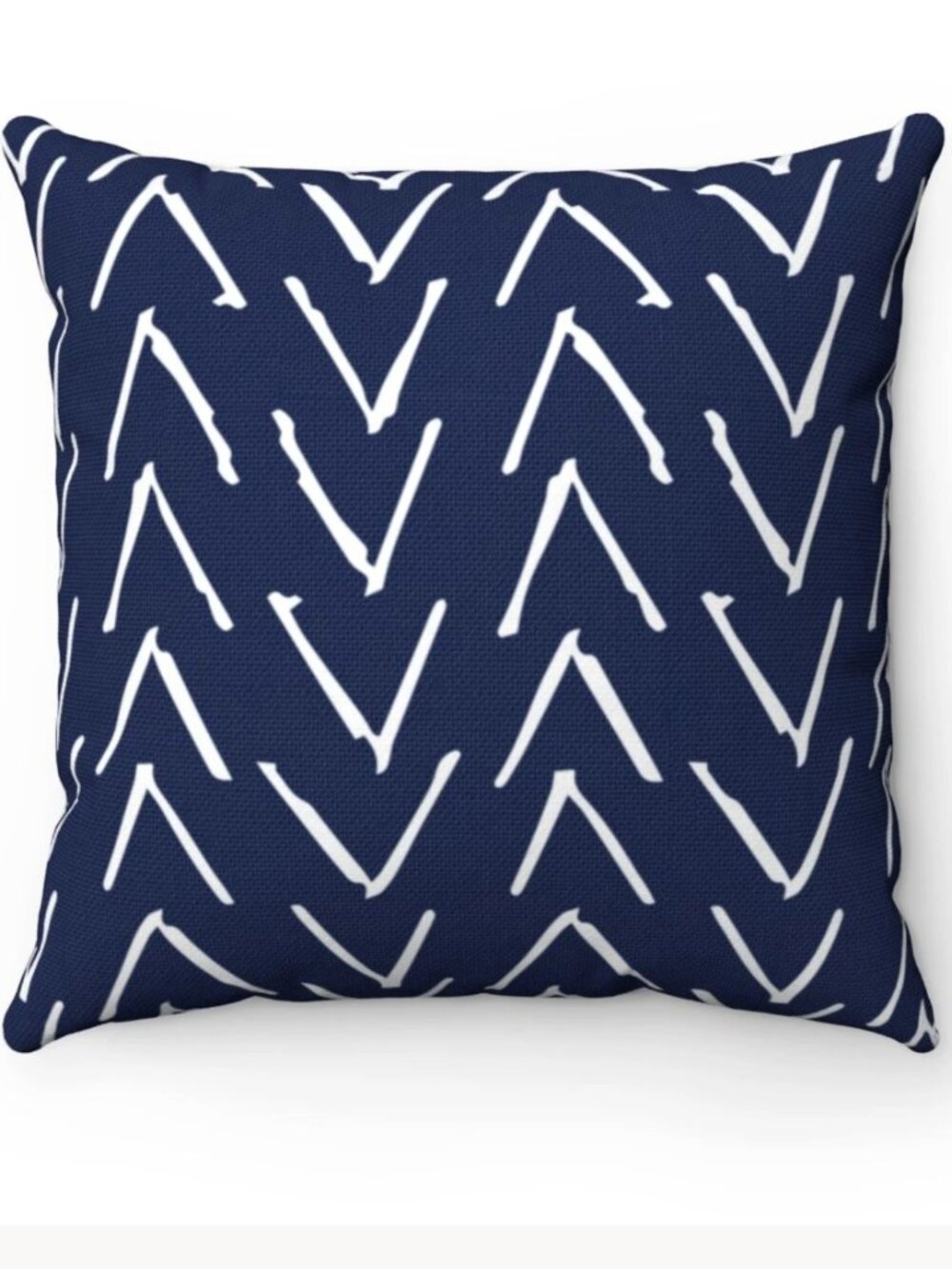 Navy Blue Outdoor Indoor Throw Pillow Cover 18x18